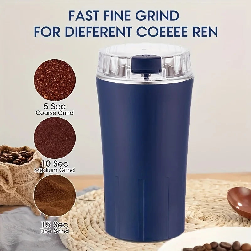 Electric Coffee Bean Grinder Multifunctional with One-Press