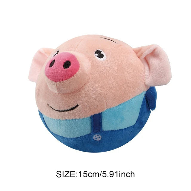 Electronic Pet Dog Toy Music Vibration Bouncing Ball Bite Sing Dog